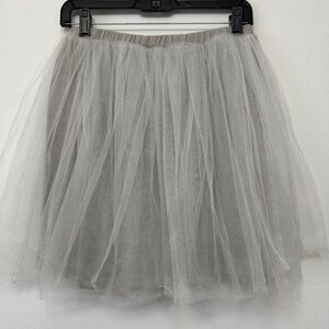 J.CREW Crewcuts Girls' Tulle Skirt Gray Size 14